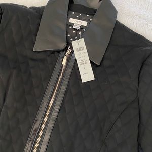 ❤️ NEW WITH TAGS Caché Patent Leather Bomber Jacket